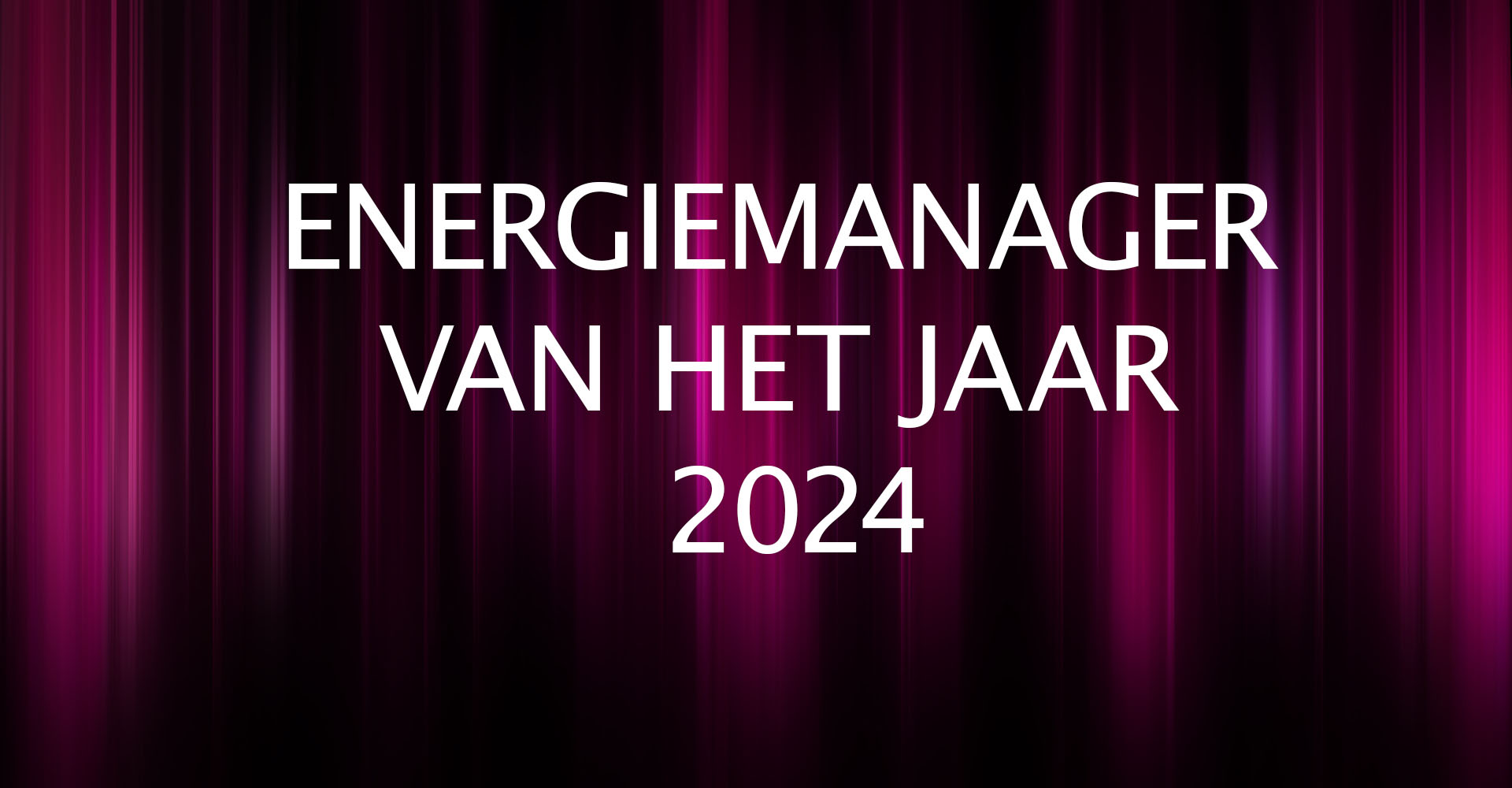 Energiemanager van het jaar 2024 - Nominatie